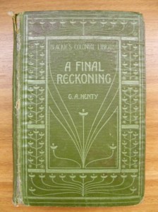 A Final Reckoning. Cover of Blackie's Colonial Library edition.