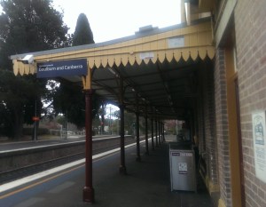 Bowral Station platform
