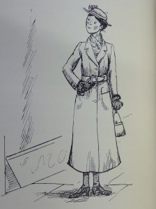 mary poppins admires her reflection